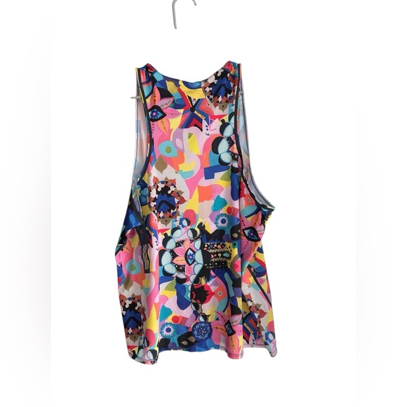 Janji Men’s Pinnacle Ultra Singlet Running Tank Top - Flower Trippy -Size Medium - Picture 10 of 12